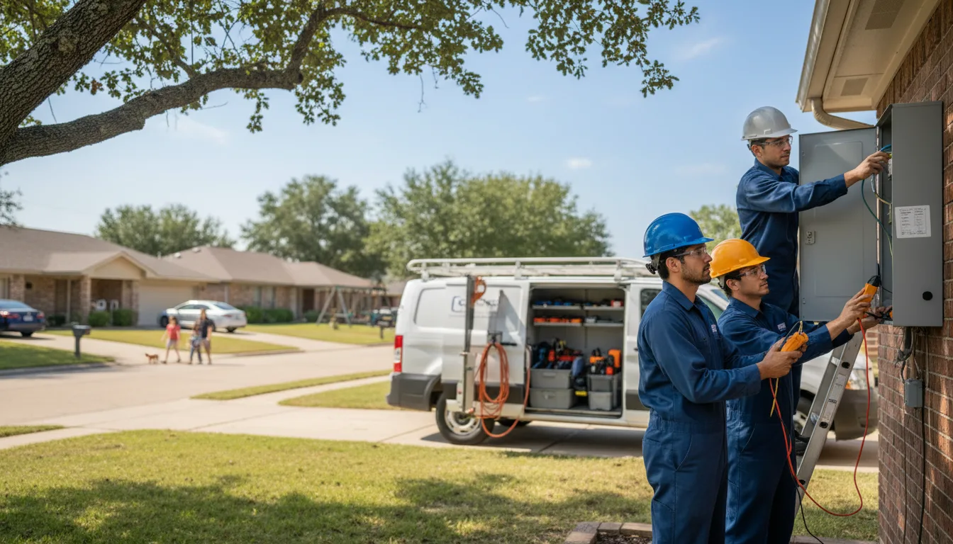 Certified electrician providing emergency electrical services in Zearing, IA